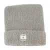 Casablanca Square Hat Fluffy Nylon Textured Knit In Gray