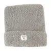 Casablanca Fluffy Square Beanie In Gray