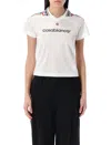 Casablanca Dynamic Logo Jacquard Football T-shirt In White