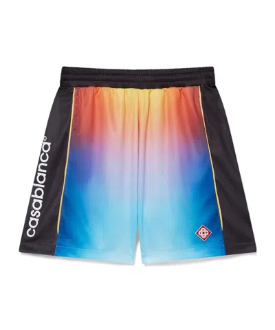 CASABLANCA CASABLANCA LOGO PRINTED BERMUDA SHORTS