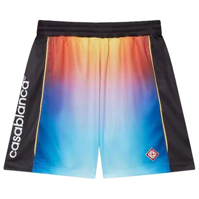 Pre-owned Casablanca Football Shorts 'gradient' | Black | Men's Size L