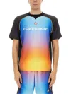 Casablanca Mesh Gradient Football T-shirt With Contrast Piping