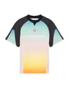 Casablanca Gradient Football Mesh T-shirt In Gradient
