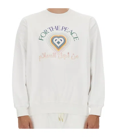 CASABLANCA CASABLANCA FOR THE PEACE GRADIENT EFFECT SWEATSHIRT