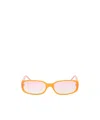 Casablanca Rectangle-framed Sunglasses In Yellow