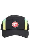 Casablanca Frog Gradient Baseball Cap In Black