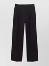 Casablanca Front Pleated Trousers And Pockets In Black