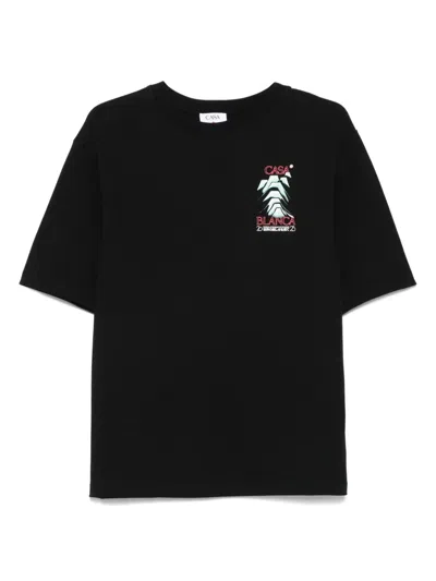 Casablanca Frosty Mountain T-shirt In Black