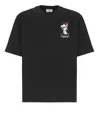 Casablanca Mountain Frost Graphic Crewneck T-shirt In Black