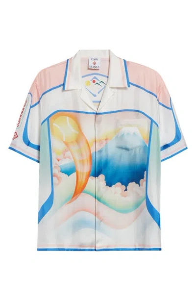 Casablanca 'dream Of Mount Fuji' Shirt In White