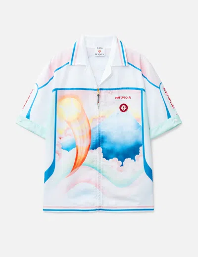Casablanca Fuji Dream Swim Shirt In Multi