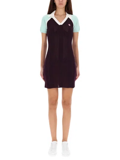 Casablanca Fw25 Tennis Dress In Purple