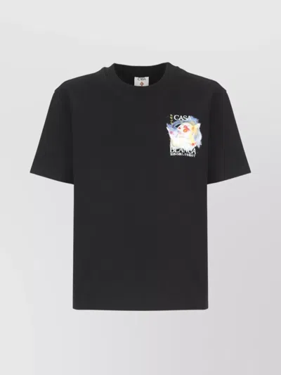 CASABLANCA GALACTIC CONNECTION CREWNECK T-SHIRT