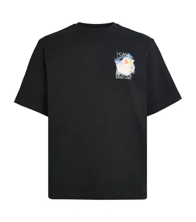 CASABLANCA GALACTIC CONNECTION PRINTED T-SHIRT