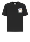 Casablanca Galactic Connection Crewneck T-shirt In Black