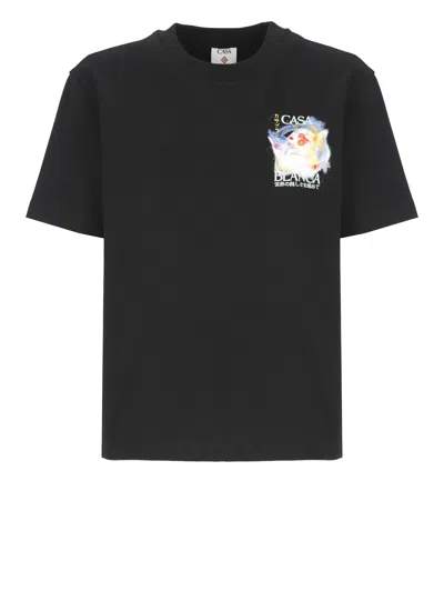 Casablanca Galactic Connection T-shirt In Black