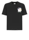 Casablanca Galactic Connection Crewneck T-shirt In Black