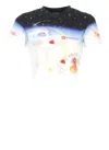 Casablanca Galactic Connection Crew Neck T-shirt In Multi