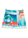 Casablanca Shorts In Multicolor Silk In Multi