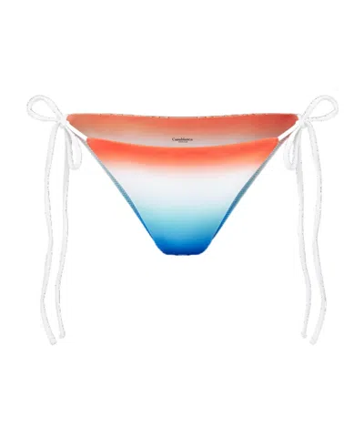 Casablanca Gardient Effect Side-tied Bikini Bottoms