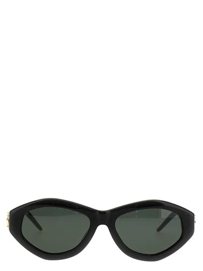 Casablanca Geometric Frame Sunglasses In Black