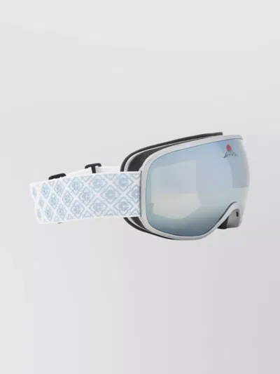 CASABLANCA GEOMETRIC PATTERN MIRRORED LENS SUNGLASSES