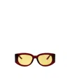 Casablanca Geometric Sunglasses In Red