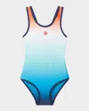 Casablanca Girl's Exclusive Beach Club 1pc Gradient Swimsuit