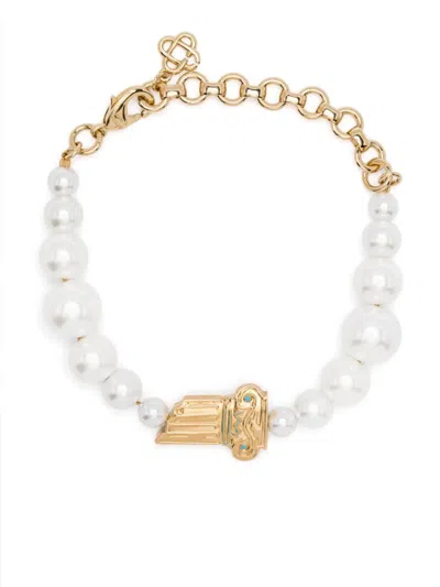 CASABLANCA CASABLANCA GOLD TONE COLUMN BRACELET