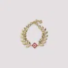Casablanca Golden Leaves Laurel Bracelet In Gold