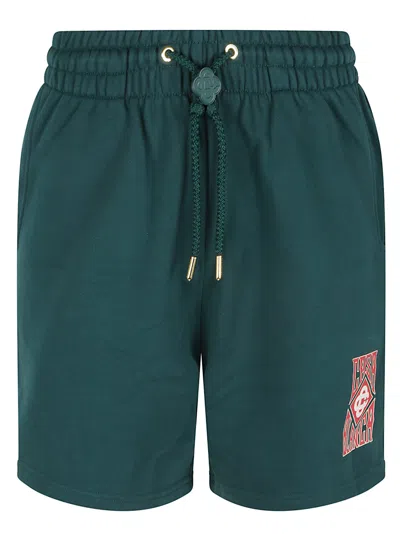 Casablanca Stacked Logo Sweatshorts Back Pocket In Gothic Stacked Log