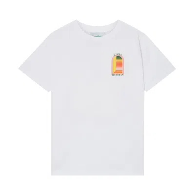 Pre-owned Casablanca Gradient Arch Logo Printed T-shirt 'white'