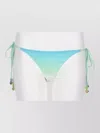 Casablanca Gradient-effect Bead-embellished Bikini Bottoms In Multi