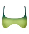 Casablanca Gradient Bikini Top In Green