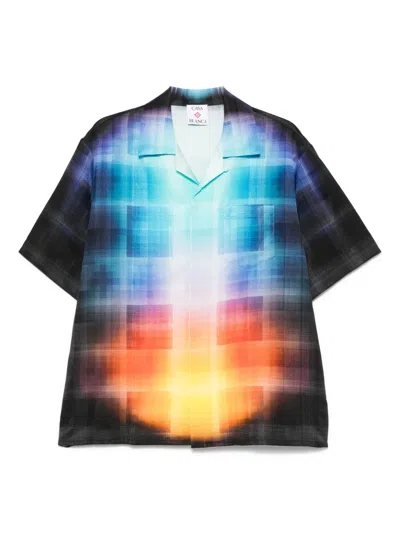 CASABLANCA GRADIENT CHECK SHIRT
