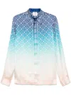 Casablanca Gradient-effect Shirt In Blue