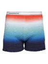 Casablanca Womens Gradient Shirred Cotton-poplin Shorts Xs In Orange