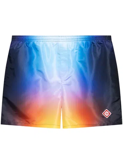 CASABLANCA GRADIENT-EFFECT SWIM SHORTS