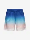 Casablanca Gradient Monogram Shorts With Elasticized Waistband In Blue