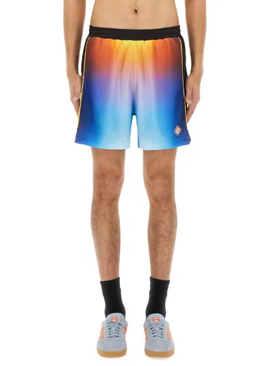 CASABLANCA CASABLANCA "GRADIENT FOOTBALL" SHORTS
