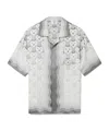 Casablanca Gradient Heart-shaped Lettering Shirt In Gray