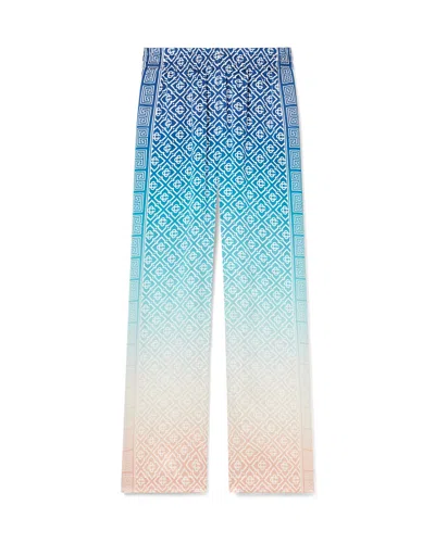 Casablanca Gradient Jacquard Casual Pants In Blue
