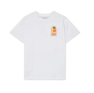 Pre-owned Casablanca Gradient L'arche T-shirt - White