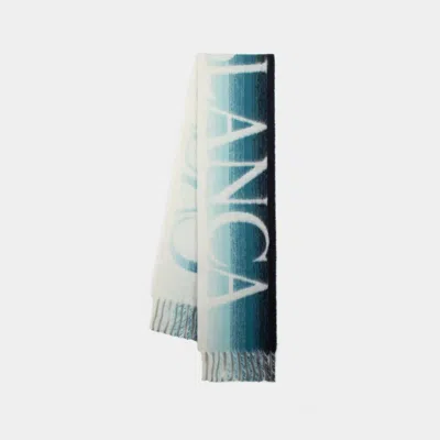 Casablanca Gradient Logo Scarf -  - Alpaca - Blue