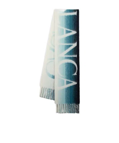 Casablanca Gradient Logo Scarf In White