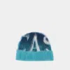 Casablanca Gradient Mohair Beanie -  - Wool - Blue In Blue