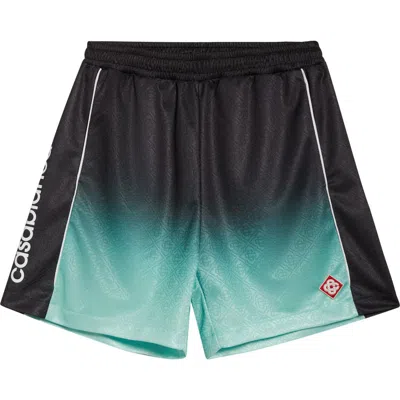 CASABLANCA CASABLANCA GRADIENT MONOGRAM JACQUARD FOOTBALL SHORTS