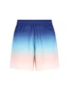 Casablanca Gradient Monogram Shorts With Elasticized Waistband In Multi