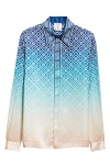 Casablanca Gradient-effect Shirt In Blue Gradient