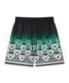 Casablanca Silk Bermuda Shorts Featuring Elastic Waistband